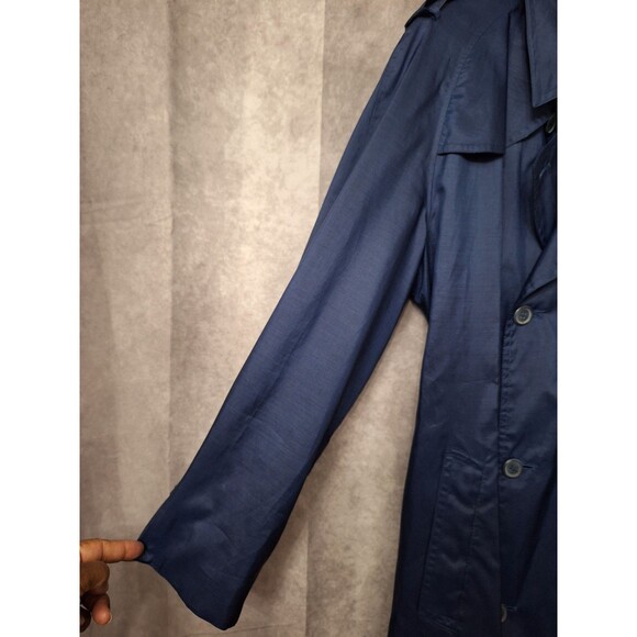 Vintage 90s Misty Harbor Duckwear Lightweight Rain Coat Trench Coat Womens XL/1X - Picture 11 of 16